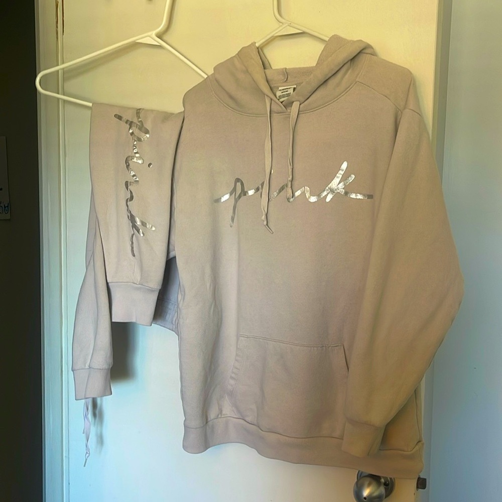 Pink Script Jogger Set S/M - image 1